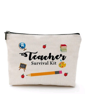 Make up Bag Pouch Teacher Survival Kit