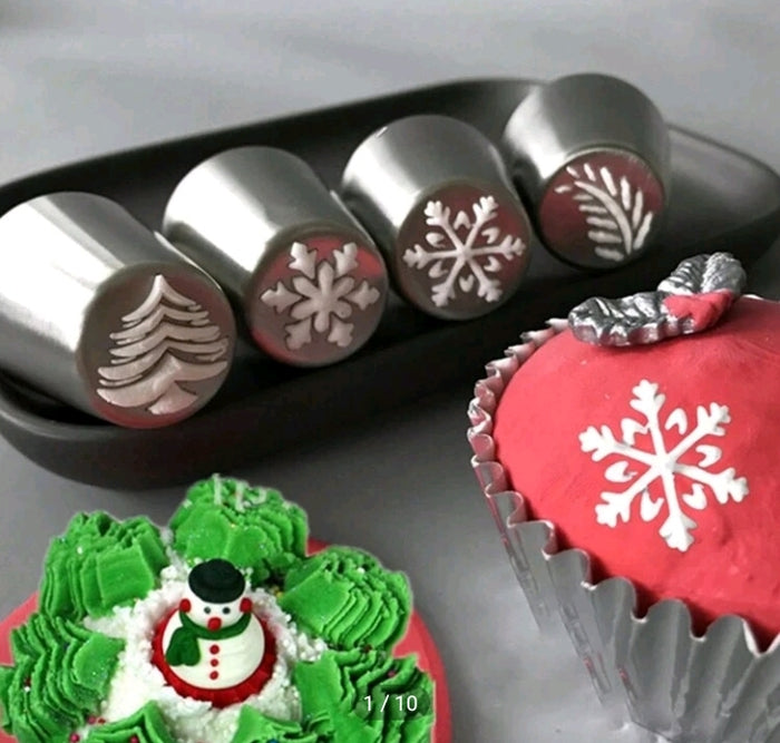 4 Christmas Russian Nozzle Set