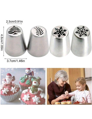 4 Christmas Russian Nozzle Set