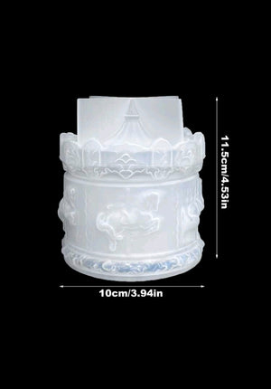 Silicone Mould Resin Carousel Trinket Box