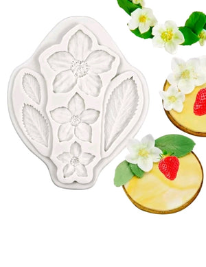 Silicone Mould Flower and Leaf