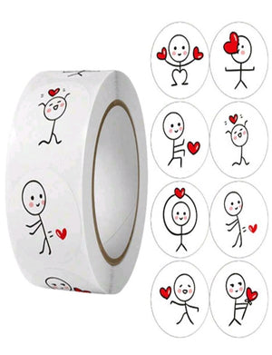 B Valentine Sticker Roll