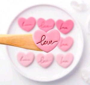 Cookie Stamp  Love Valentine 4pc