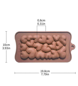 Nr104 Silicone Mould Chocolate Bubble Heart