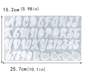 Silicone Mould Resin Alphabet