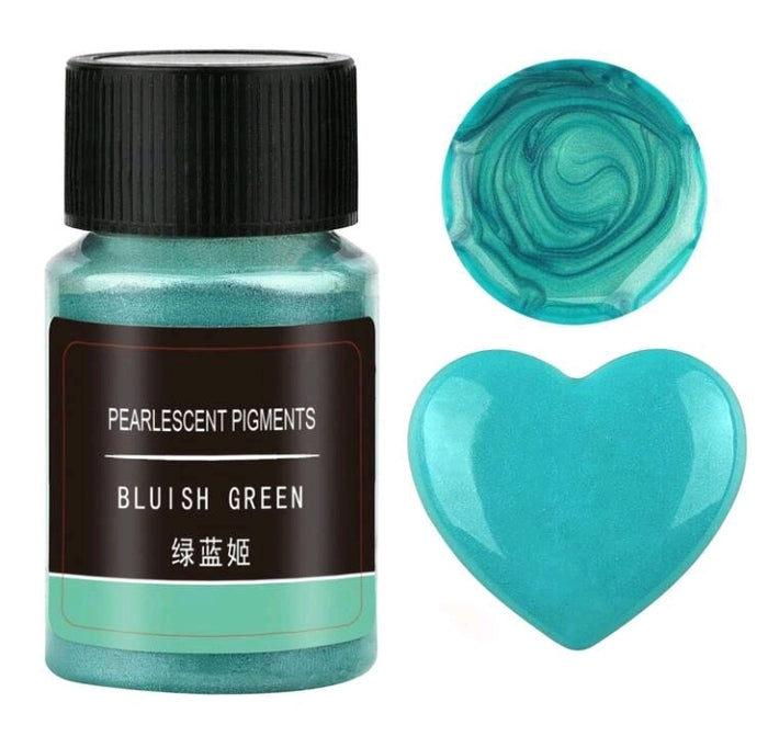 Resin Colouring Powder Bluish Green 10g