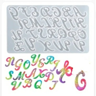 Silicone Mould  Resin Alphabet Small