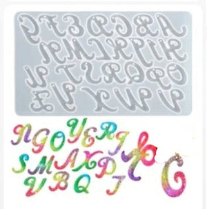 Silicone Mould  Resin Alphabet Large