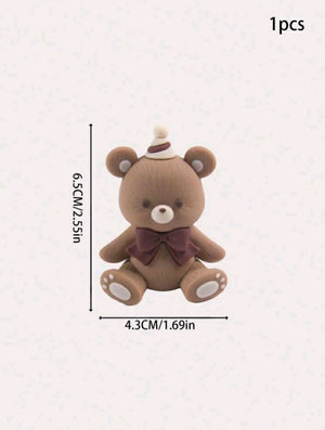 Plastic Cake Topper Teddy