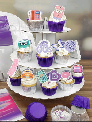 Paper Cake Topper 60’s Music