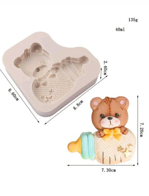 Silicone Mould Bear and Bottle