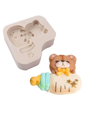 Silicone Mould Bear and Bottle