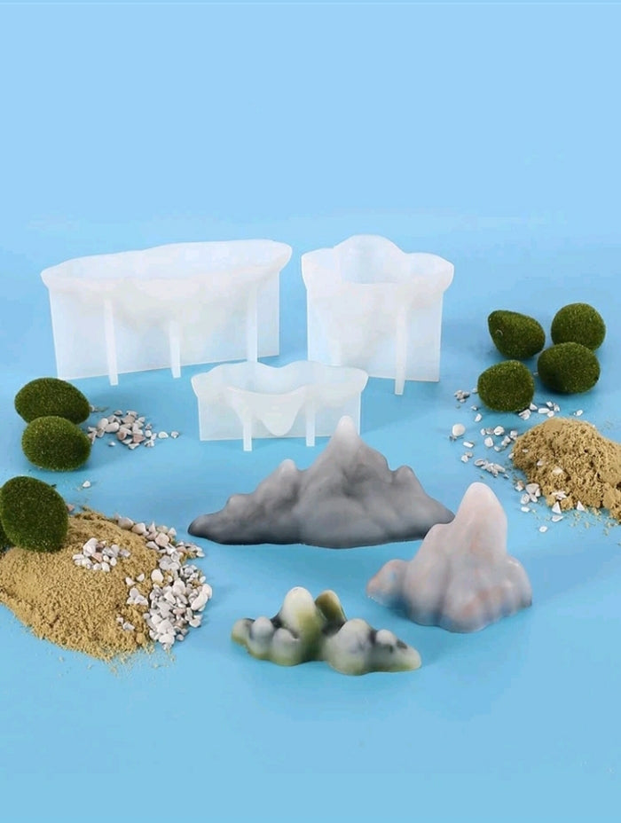 Silicone Mould Resin Mountain Small