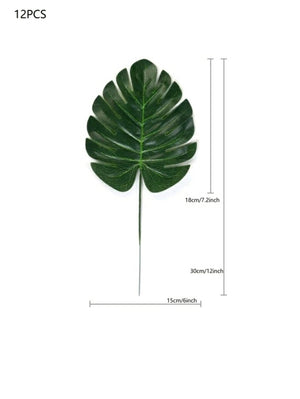 Artificial Tropical Leaf 12pcs