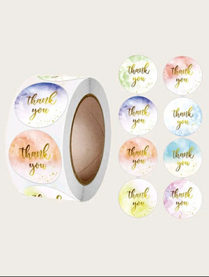 Thank You Sticker Roll 500pc