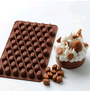 Silicone Mould Chocolate Coffee Bean