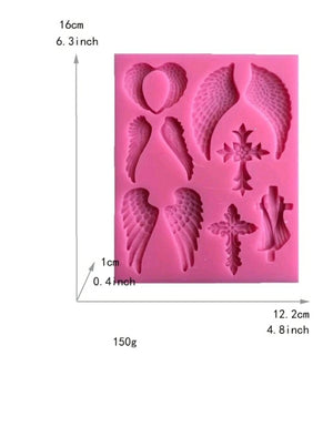 Silicone Mould Wings and Crosses