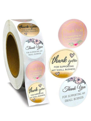 Thank You Sticker Roll 500pc