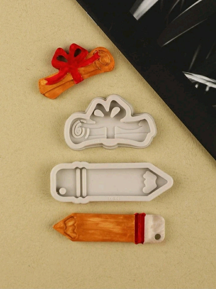 Silicone Mould Pen and Book