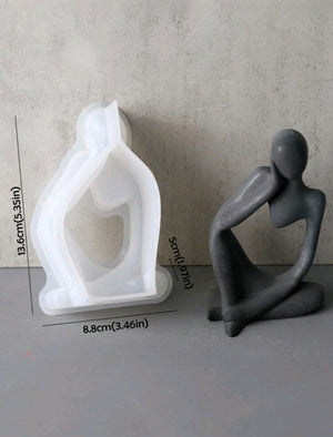 B Silicone Mould Resin Abstract Thinker