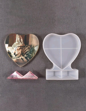 Large Silicone Mould Resin Epoxy Heart Frame