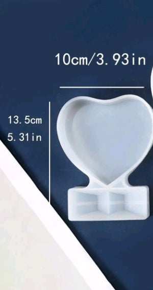 Small Silicone Mould Resin Epoxy Heart Frame