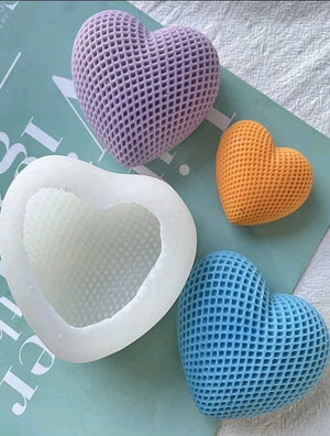 Silicone Mould Candle Soap Heart