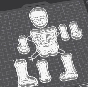 1754 Skeleton Set Cookie cutter