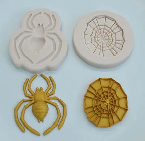 Silicone Mould Spider and Web