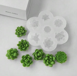 Silicone Fondant Mould Succulent