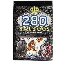 5 Sheets Tattoo Stickers Animals