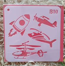 N188001 Stencil Helicopter B10