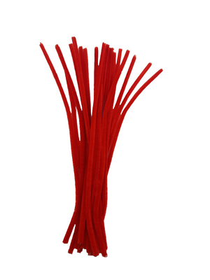 30cm Red Pipe Cleaners 20pc