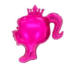 Barbie Head Foil Balloon 74x78.5cm