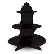 Cardboard Cupcake Stand Black