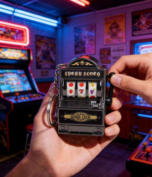Mini Slot Machine Keychain Cake Topper