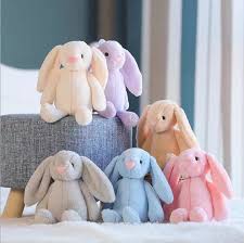 27cm Bunny Soft Toy Grey