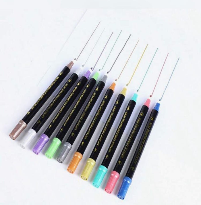 Metallic Edible Food Marker Blue