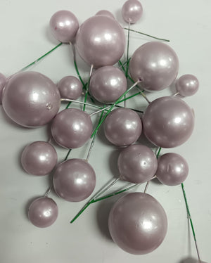 Blush Faux Balls Pearl 20pc