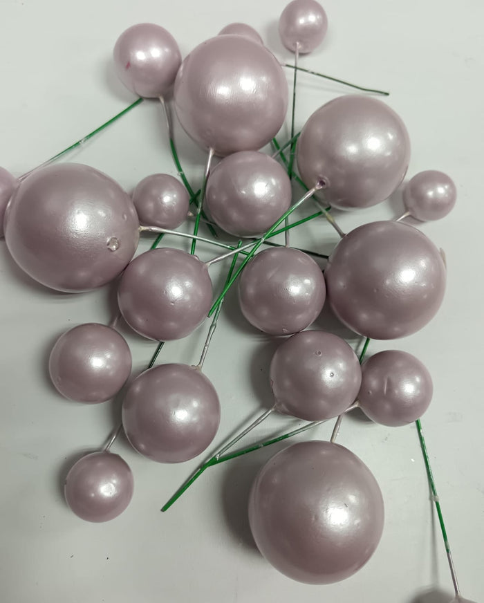 Blush Faux Balls Pearl 20pc