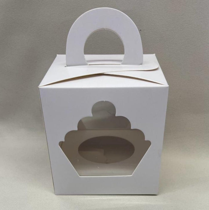 Bento White Cupcake box Single