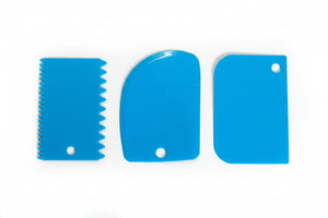 3pc cake Smoother polisher and scraper set