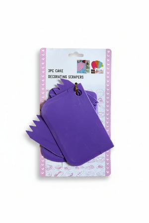 3pc cake Smoother polisher and scraper set