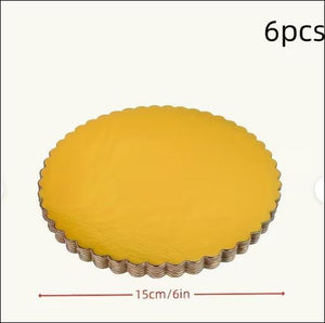 6pc 15cm/6" Cake Board Bento