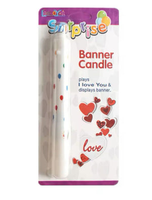 Love Banner Candle