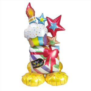 Stars and Cupcake Foil Balloon 65x114cm