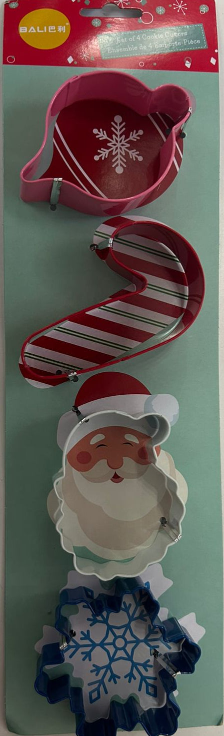 4pc Metal Cutter Christmas