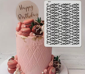 CH210 Geometric Leaf Decorating Stencil