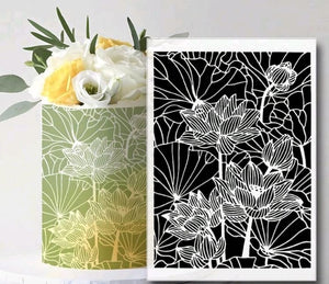 CH616 Decorating Cake Stencil  Flower