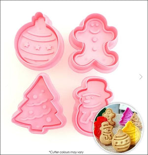 Christmas Cookie Cutter Plunger Set